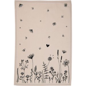 Clayre & Eef FAF42-1 Keukenhanddoek 50x70 cm Beige -...