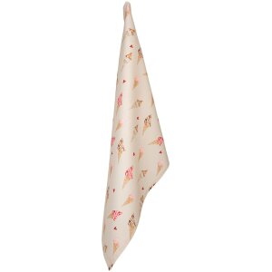 Clayre & Eef FAS42-2 Keukendoek 50x70 cm Beige - Roze