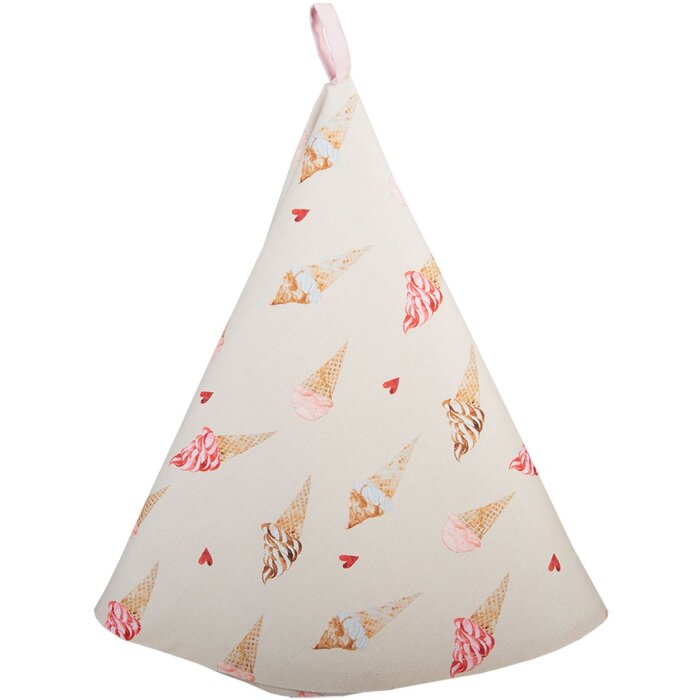 Clayre & Eef FAS48 Keukendoek Ø 80 cm Beige - Roze