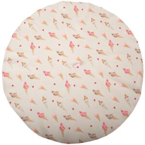 Clayre & Eef FAS48 Keukendoek Ø 80 cm Beige - Roze