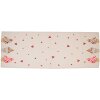 Clayre & Eef FAS64 Tafelloper 50x140 cm Beige - Roze