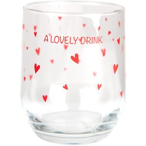 Clayre & Eef LBSGL0005 Drinkglas Ø 8x9 cm -...