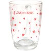 Clayre & Eef LBSGL0007 Theeglas 11x8x11 cm - 300 ml Rood