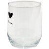 Clayre & Eef LBSGL0008 Drinkglas Ø 8x9 cm - 300 ml Zwart Waterglas