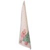 Clayre & Eef PNC42C Keukendoek 50x70 cm Beige - Roze