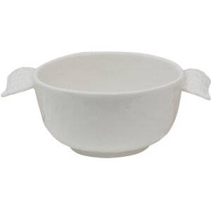 Clayre & Eef WINBO Schaal 14x10x5 cm - 150 ml Witte...