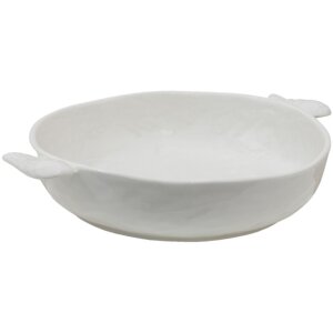 Clayre & Eef WINPS Schaal 27x22x5 cm Witte serveerschaal