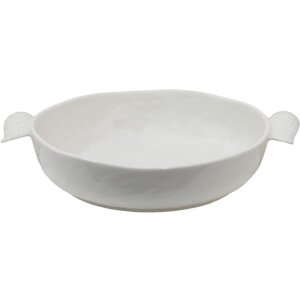 Clayre & Eef WINPS Schaal 27x22x5 cm Witte serveerschaal