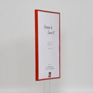 Effect kunststof lijst Art rood 21x28 cm helder glas