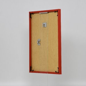 Effect kunststof lijst Art rood 25x80 cm helder glas