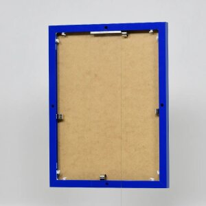 Effect aluminium fotolijst Quadro 20x25 cm blauw helder glas staand- liggend formaat