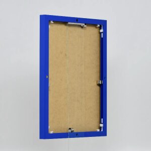 Effect aluminium fotolijst Quadro 20x25 cm blauw helder glas staand- liggend formaat