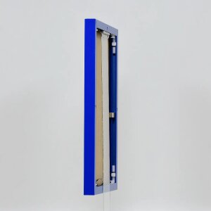 Effect aluminium fotolijst Quadro 20x25 cm blauw helder glas staand- liggend formaat