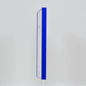 Effect aluminium fotolijst Quadro 20x25 cm blauw helder glas staand- liggend formaat