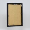 Effect aluminium fotolijst Quadro 20x25 cm zwart helder glas MDF achterwand