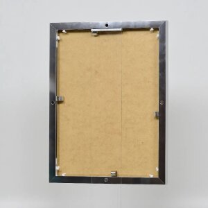 Effect aluminium fotolijst Quadro 20x25 cm zilver hoogglans helder glas