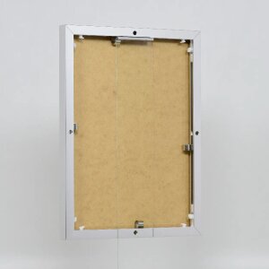 Effect aluminium fotolijst Quadro 20x25 cm zilver hoogglans helder glas