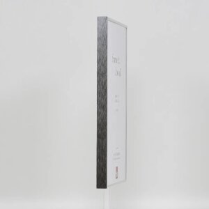 Effect aluminium fotolijst Quadro 20x25 cm zilver hoogglans helder glas