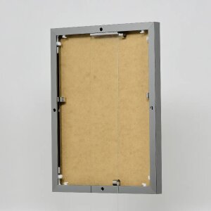 Effect aluminium fotolijst Quadro 20x25 cm antiek zilver helder glas