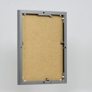 Effect aluminium fotolijst Quadro 20x25 cm antiek zilver helder glas