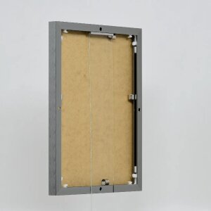 Effect aluminium fotolijst Quadro 20x25 cm antiek zilver helder glas