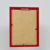 Effect aluminium fotolijst Quadro 21x28 cm rood helder glas vormvast staand formaat