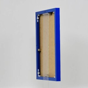 Effect Aluminium Fotolijst Quadro 21x28 cm Blauw Helder Glas Hoog liggend