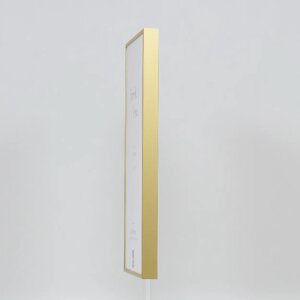 Effect aluminium fotolijst Quadro 21x28 cm goud helder glas staand- liggend formaat