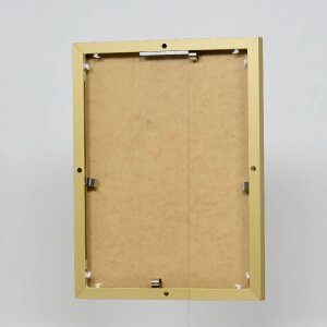 Effect aluminium fotolijst Quadro 24x30 cm goud helder glas MDF achterwand