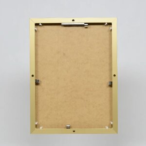 Effect aluminium fotolijst Quadro 24x30 cm goud helder glas MDF achterwand