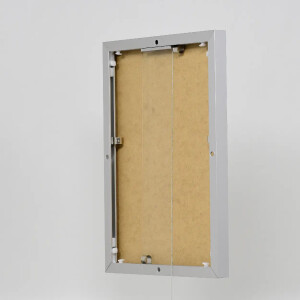 Effect aluminium fotolijst Quadro 25x35 cm zilver helder glas hoog horizontaal