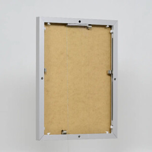 Effect aluminium fotolijst Quadro 25x35 cm zilver helder glas hoog horizontaal