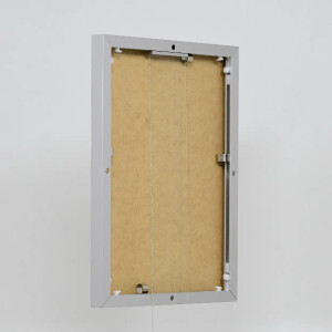 Effect aluminium fotolijst Quadro 25x35 cm zilver helder glas hoog horizontaal