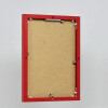 Effect aluminium fotolijst Quadro 25x35 cm rood helder glas holkamerprofiel