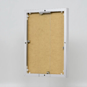 Effect aluminium fotolijst Quadro 25x35 cm zilver hoogglans helder glas