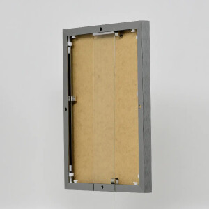 Effect aluminium fotolijst Quadro 25x35 cm antiek zilver helder glas