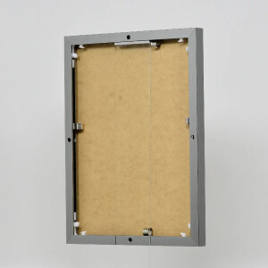 Effect aluminium fotolijst Quadro 25x35 cm antiek zilver helder glas