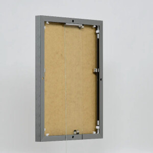 Effect aluminium fotolijst Quadro 25x35 cm antiek zilver helder glas