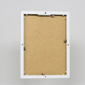 Effect aluminium fotolijst Quadro 27x48 cm wit helder glas MDF achterwand