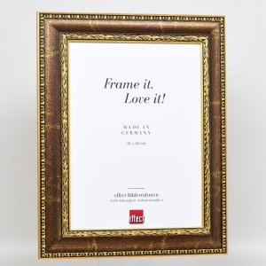 Effect barok fotolijst profiel 31 bruin 25x30 cm Normaal glas