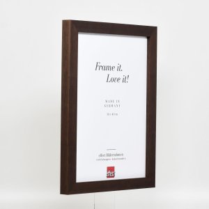 Effect houten fotolijst profiel 52 donkerbruin 18x27 cm normaal glas