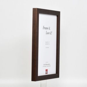 Effect houten fotolijst profiel 52 donkerbruin 25x60 cm normaal glas