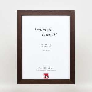 Effect houten fotolijst Profiel 52 donkerbruin 29,7x42 cm normaal glas