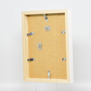 Effect houten fotolijst profiel 55 wit 10x10 cm normaal glas