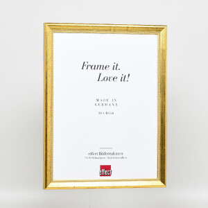 Effect houten fotolijst profiel 85 goud 7x10 cm normaal glas