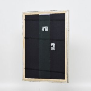 Effect houten fotolijst profiel 85 zilver 10x15 cm normaal glas