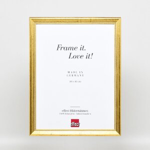 Effect houten fotolijst profiel 85 goud 13x13 cm normaal glas