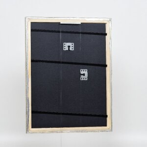 Effect houten fotolijst profiel 85 zilver 30x45 cm normaal glas