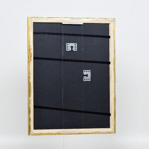 Effect houten fotolijst profiel 85 goud 40x40 cm normaal glas