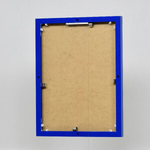 Effect aluminium fotolijst Quadro 24x30 cm blauw ontspiegeld glas